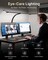 42" LED Desk Lamp with Clamp, Architect Desk Light with Remote, Adjustable 4-Segment Bar, 1800LM Bright, Eye-Caring Desk Lamp for Home Office, Reading, Study, Dual Monitors, Workbench(Black)